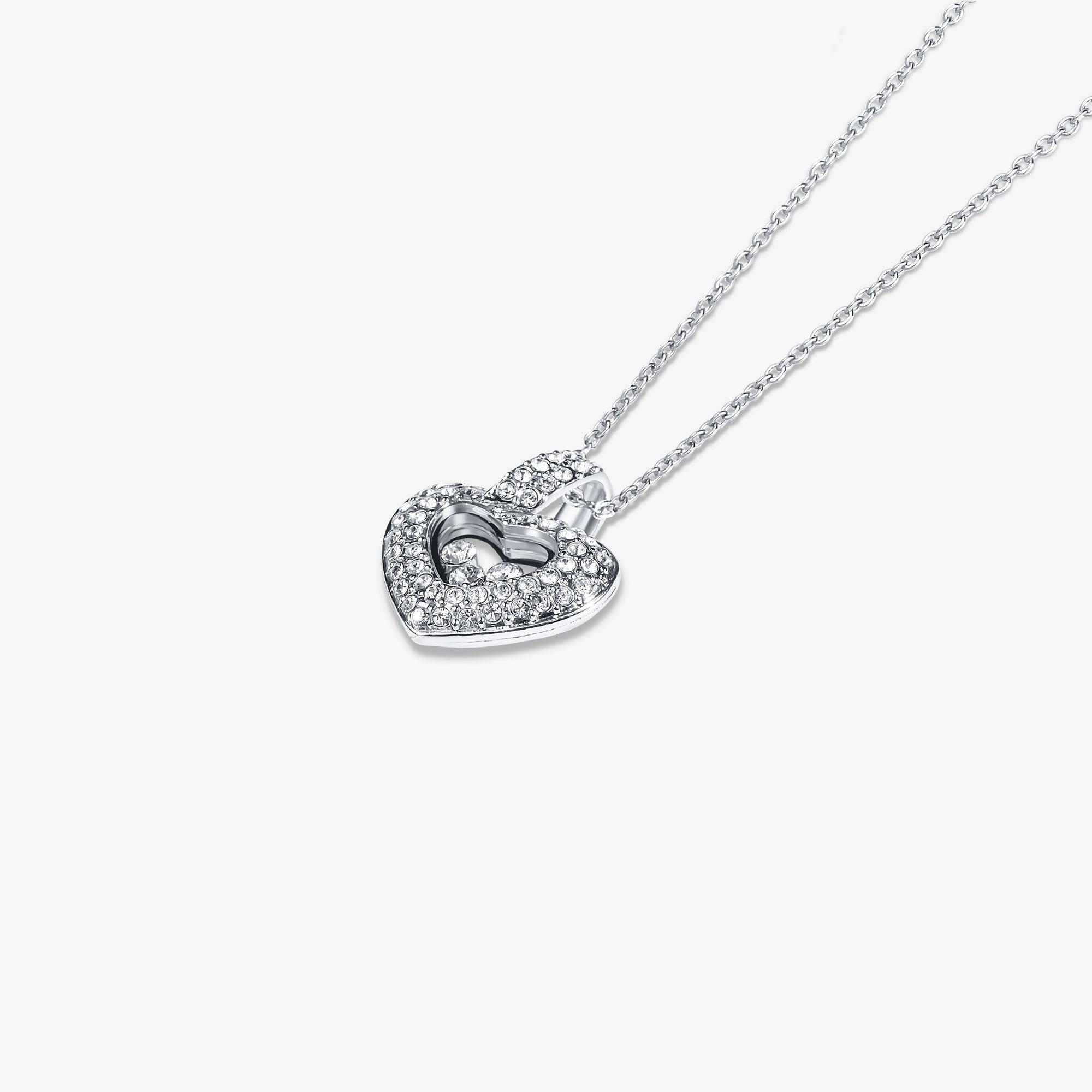 Tryndi Floating Heart Necklace