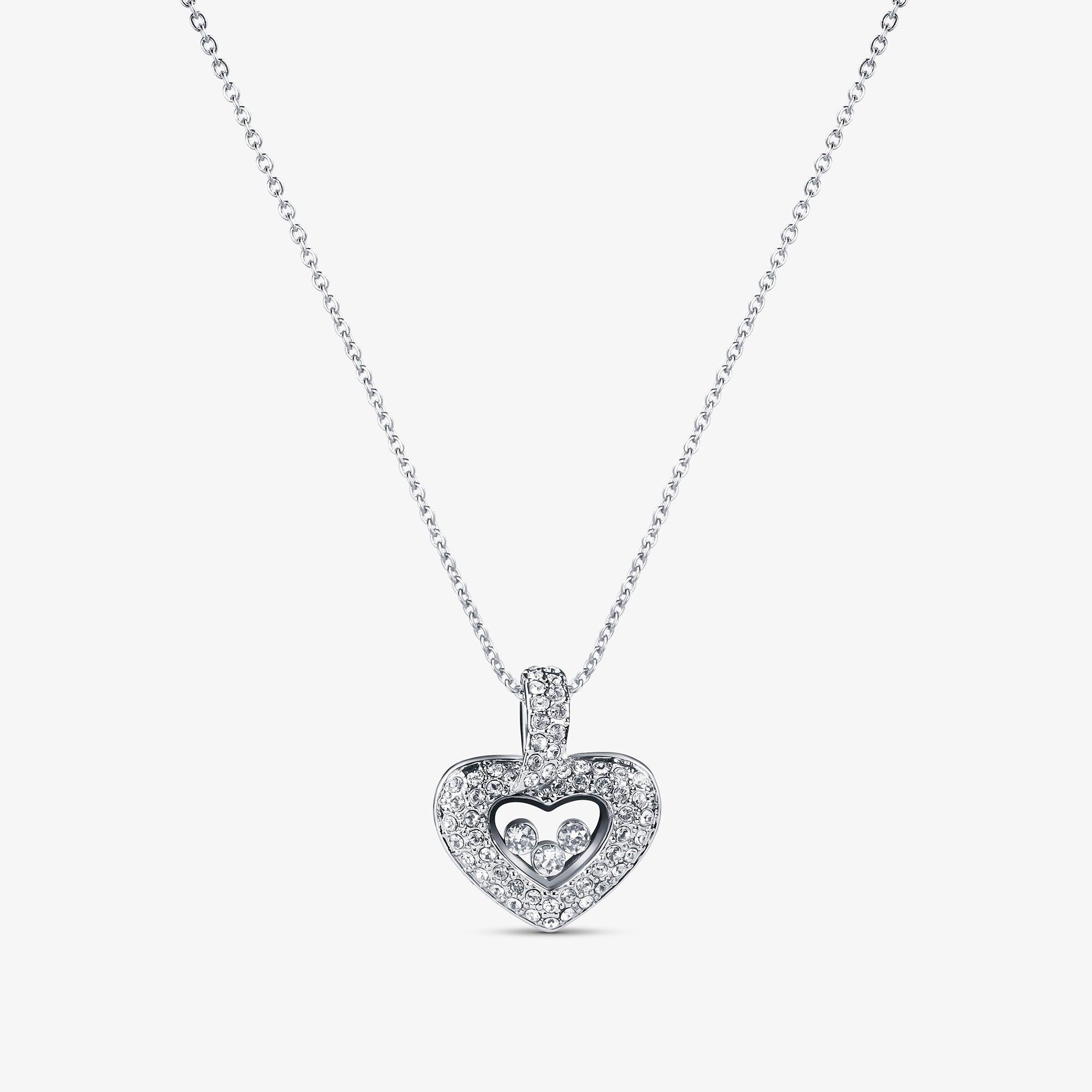 Tryndi Floating Heart Necklace