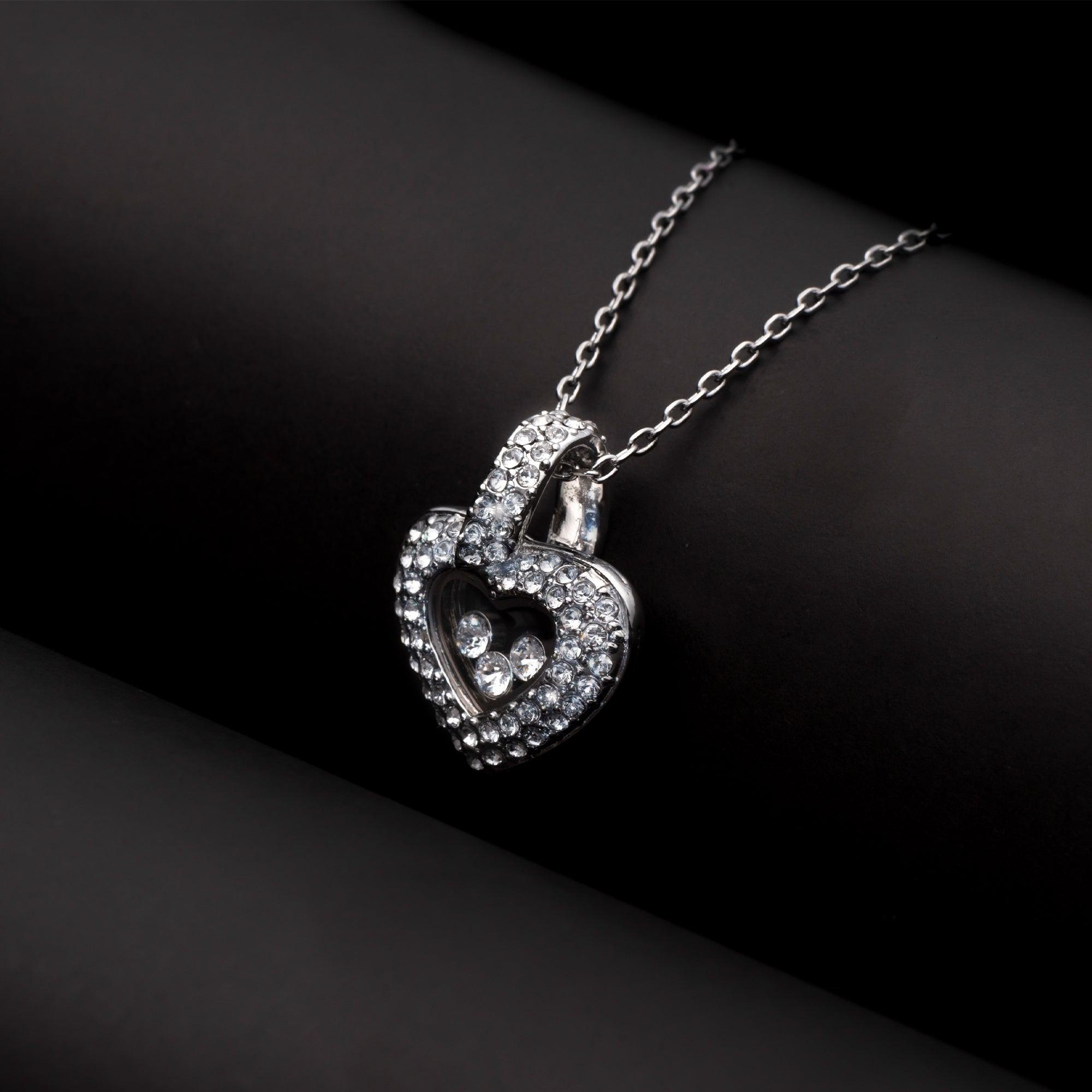 TRYNDI™ To My Amazing Soulmate Floating Heart Necklace With Authentic Swarovski Crystals